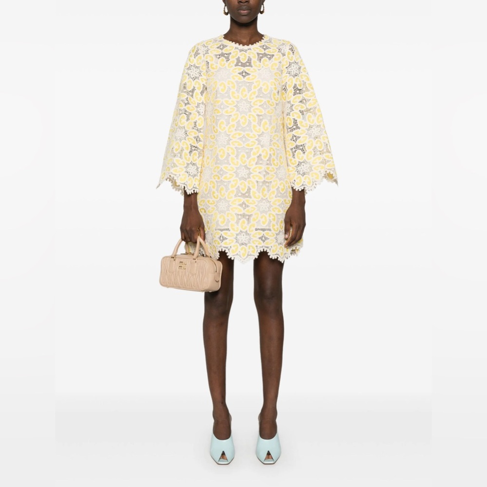 Zimmermann cotton lace mini dress